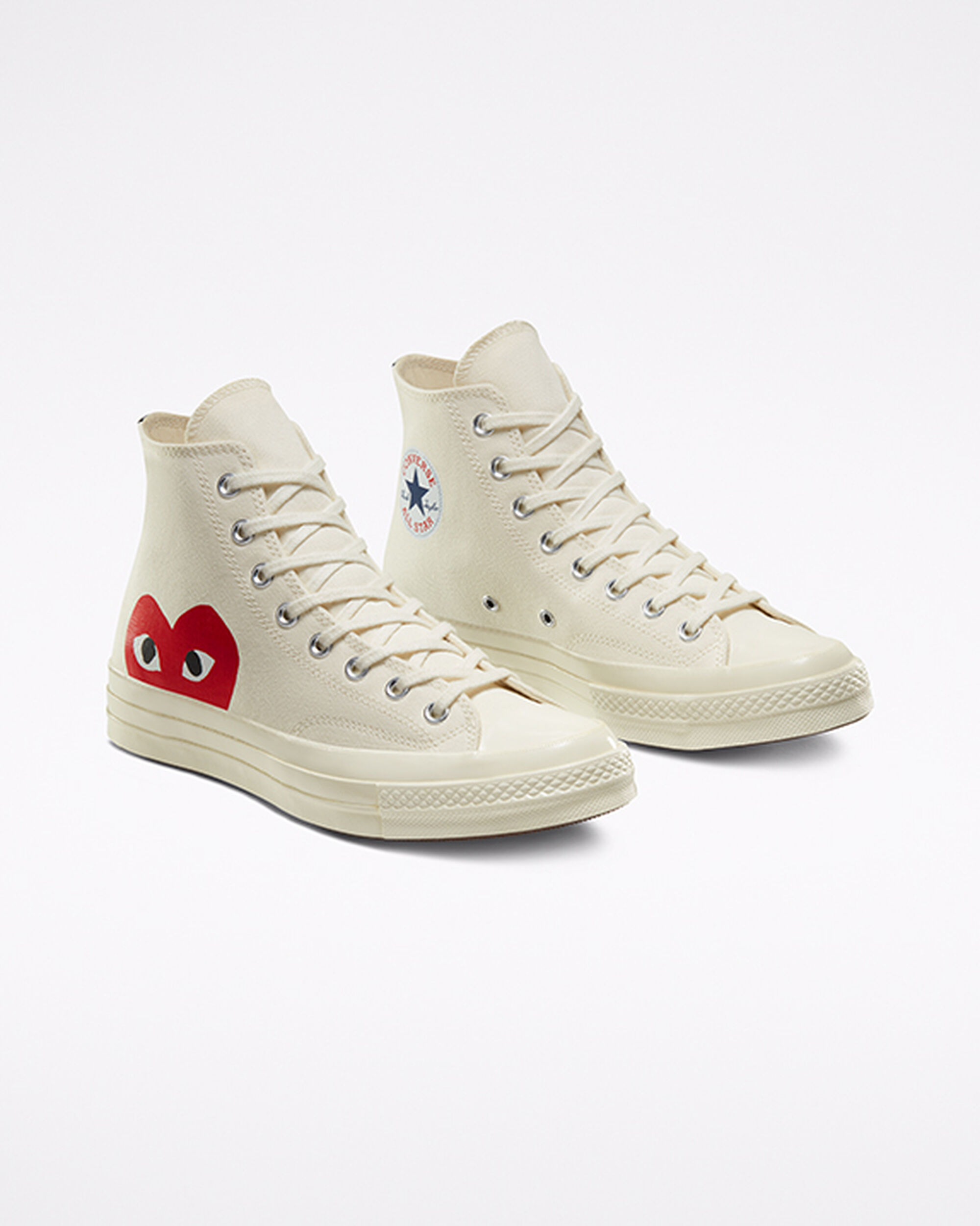 Converse x Comme des Garçons PLAY Chuck 70 Superge Moški Bele Rdeče | Slovenija-15296