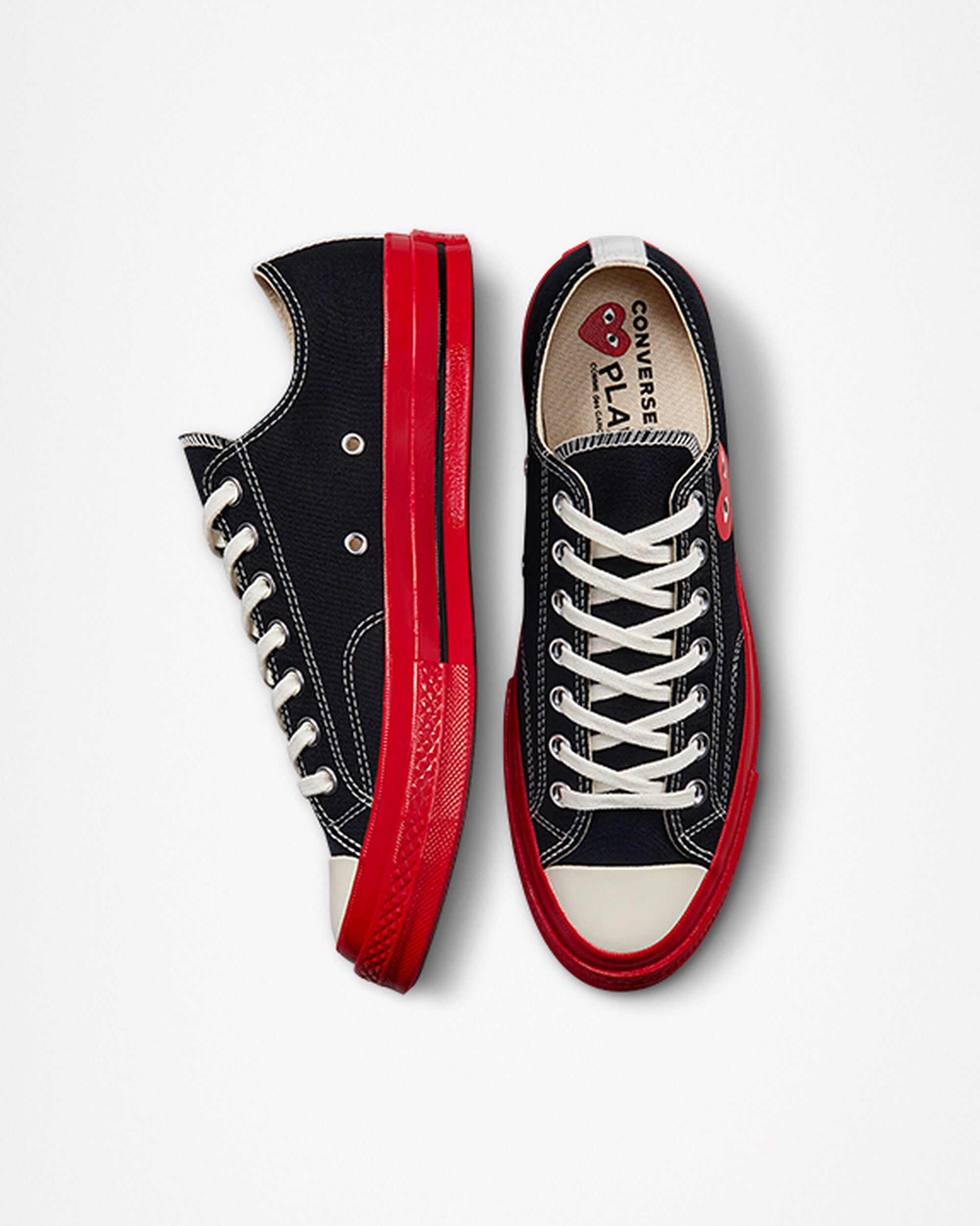 Converse x Comme des Garçons PLAY Chuck 70 Superge Moški Črne Rdeče | Slovenija-26891