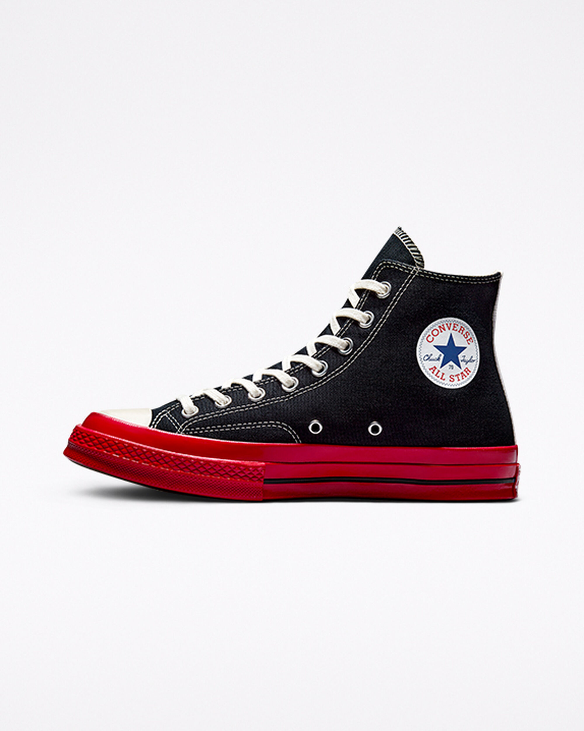 Converse x Comme des Garçons PLAY Chuck 70 Superge Ženske Črne Rdeče | Slovenija-43095