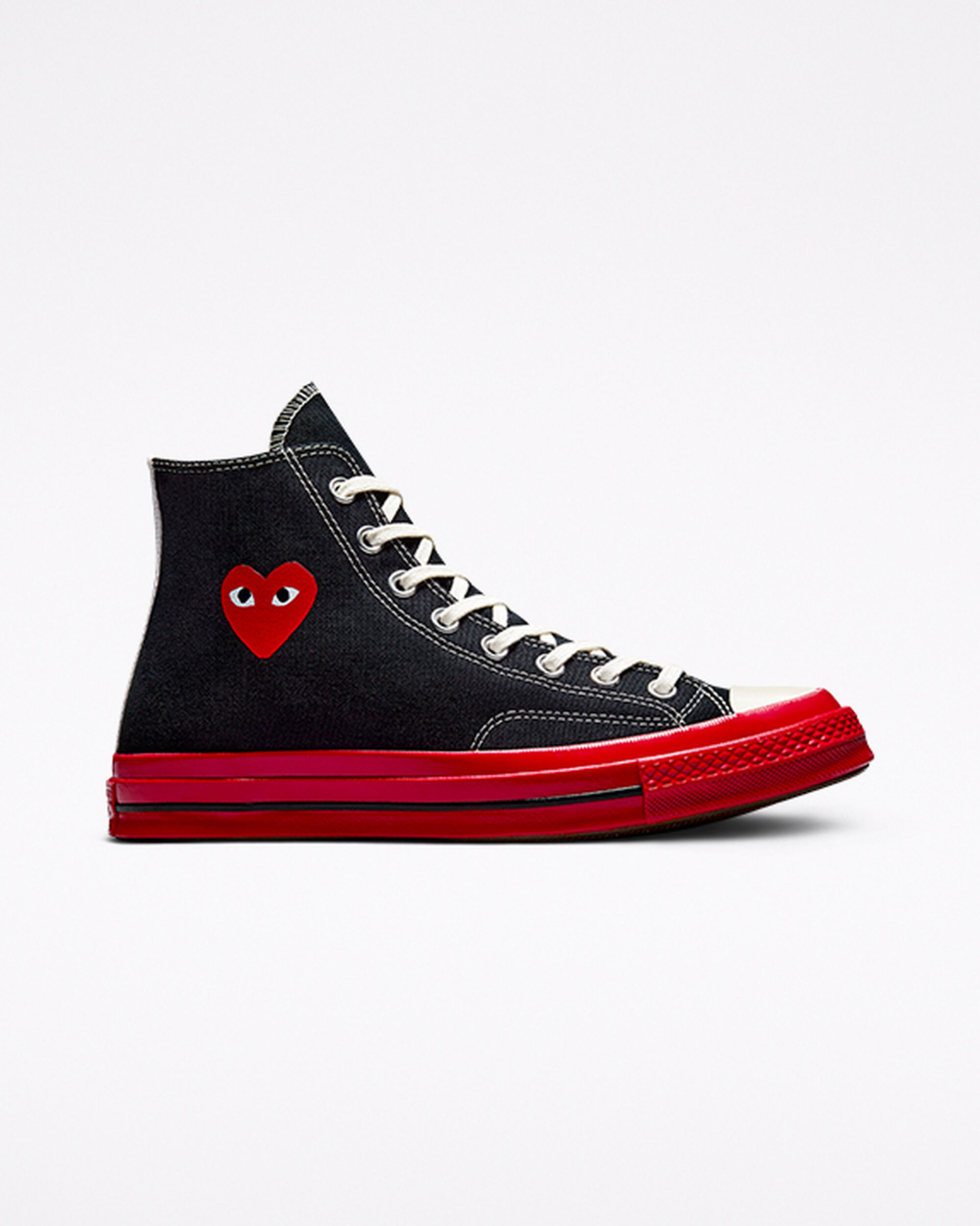 Converse x Comme des Garçons PLAY Chuck 70 Superge Ženske Črne Rdeče | Slovenija-43095