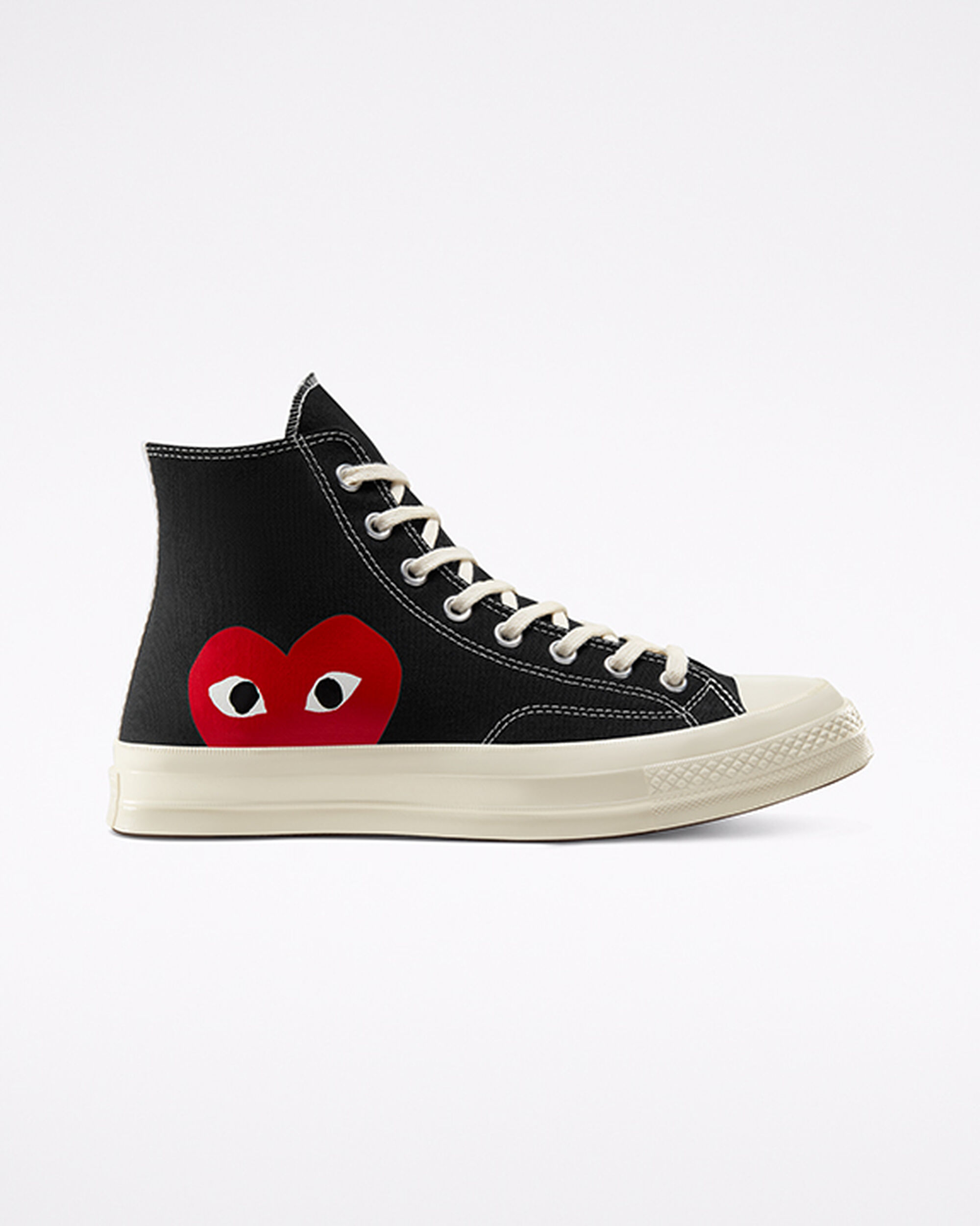 Converse x Comme des Garçons PLAY Chuck 70 Superge Ženske Črne Bele Rdeče | Slovenija-50196