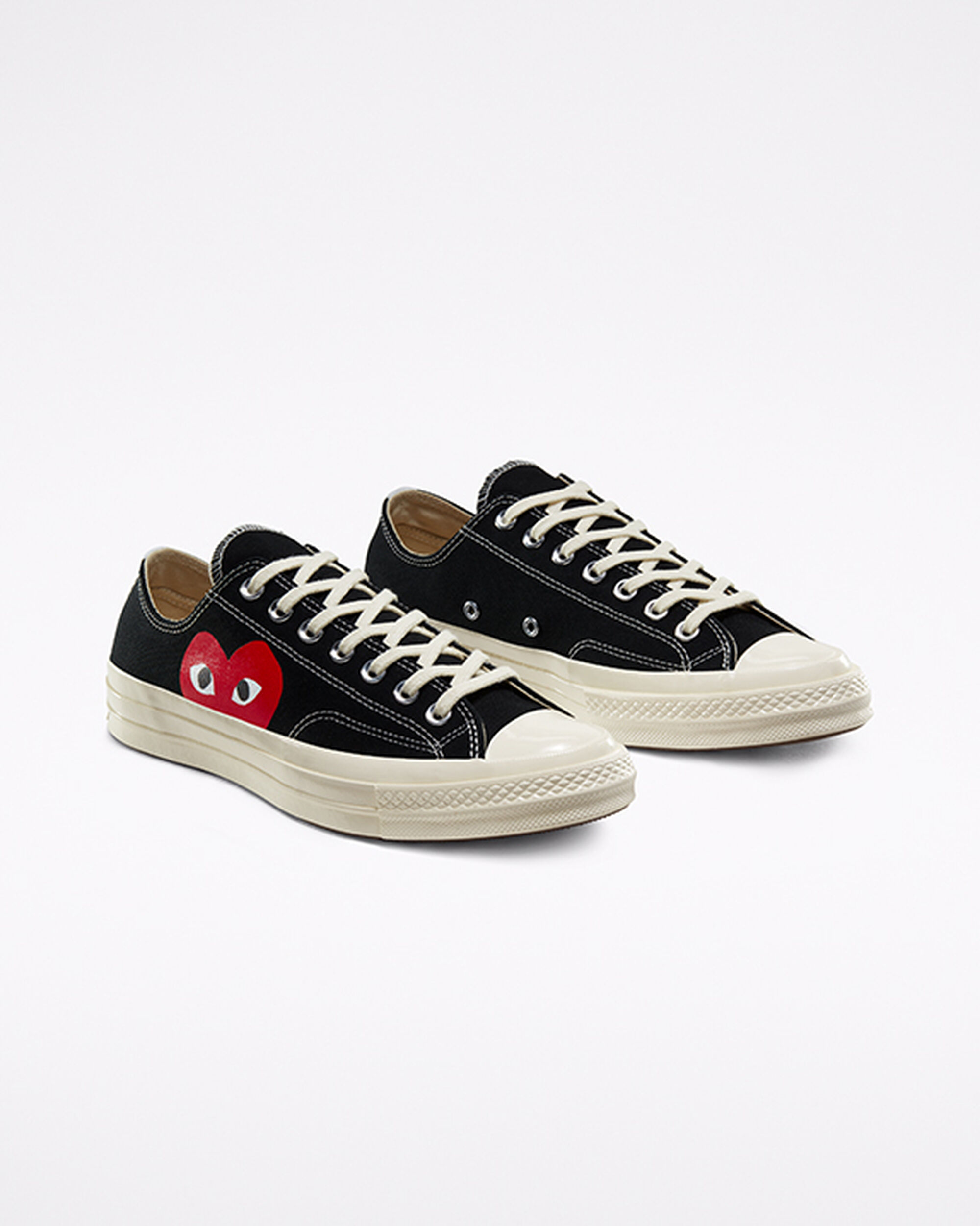 Converse x Comme des Garçons PLAY Chuck 70 Superge Ženske Črne Bele Rdeče | Slovenija-73145