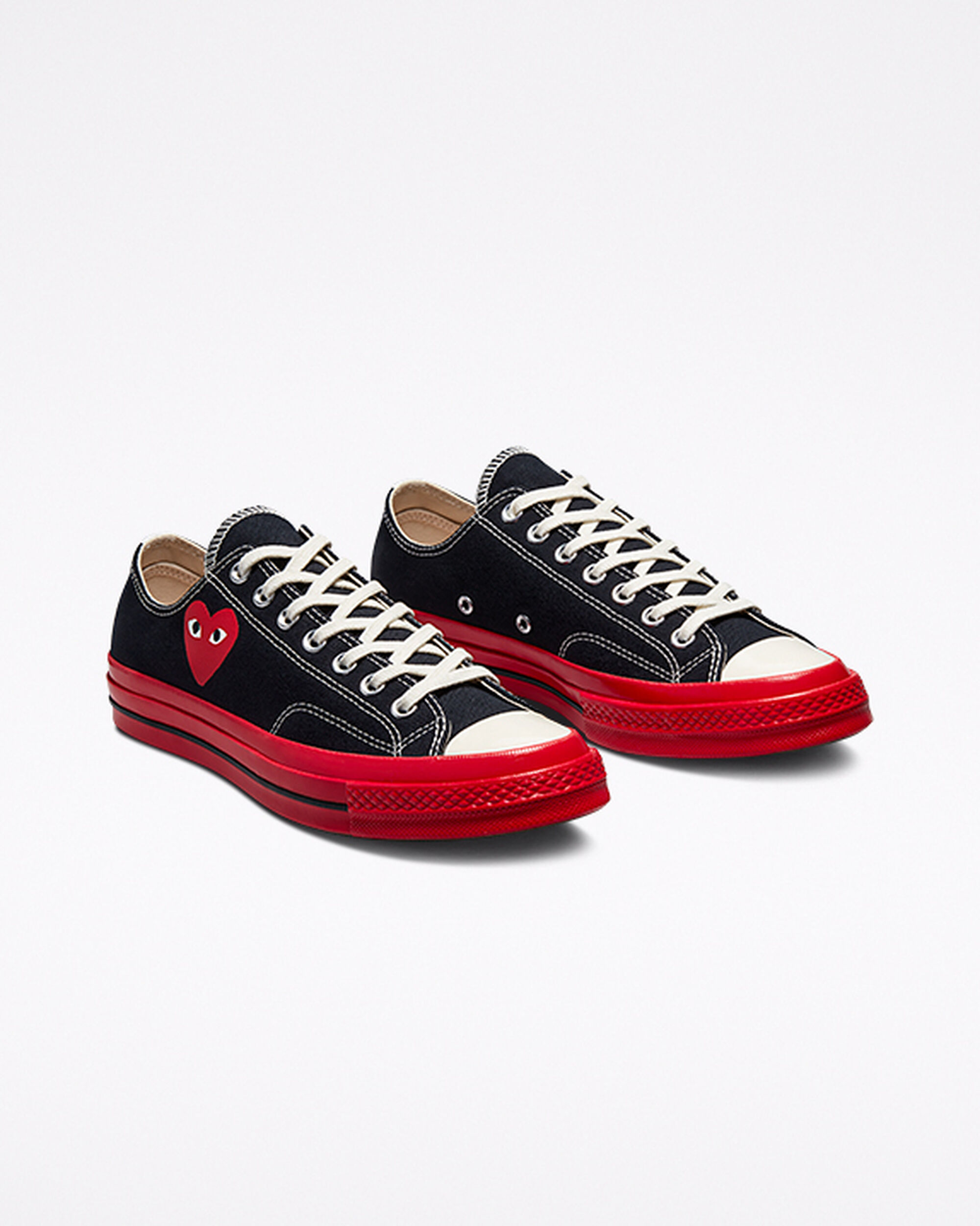 Converse x Comme des Garçons PLAY Chuck 70 Superge Ženske Črne Rdeče | Slovenija-78569