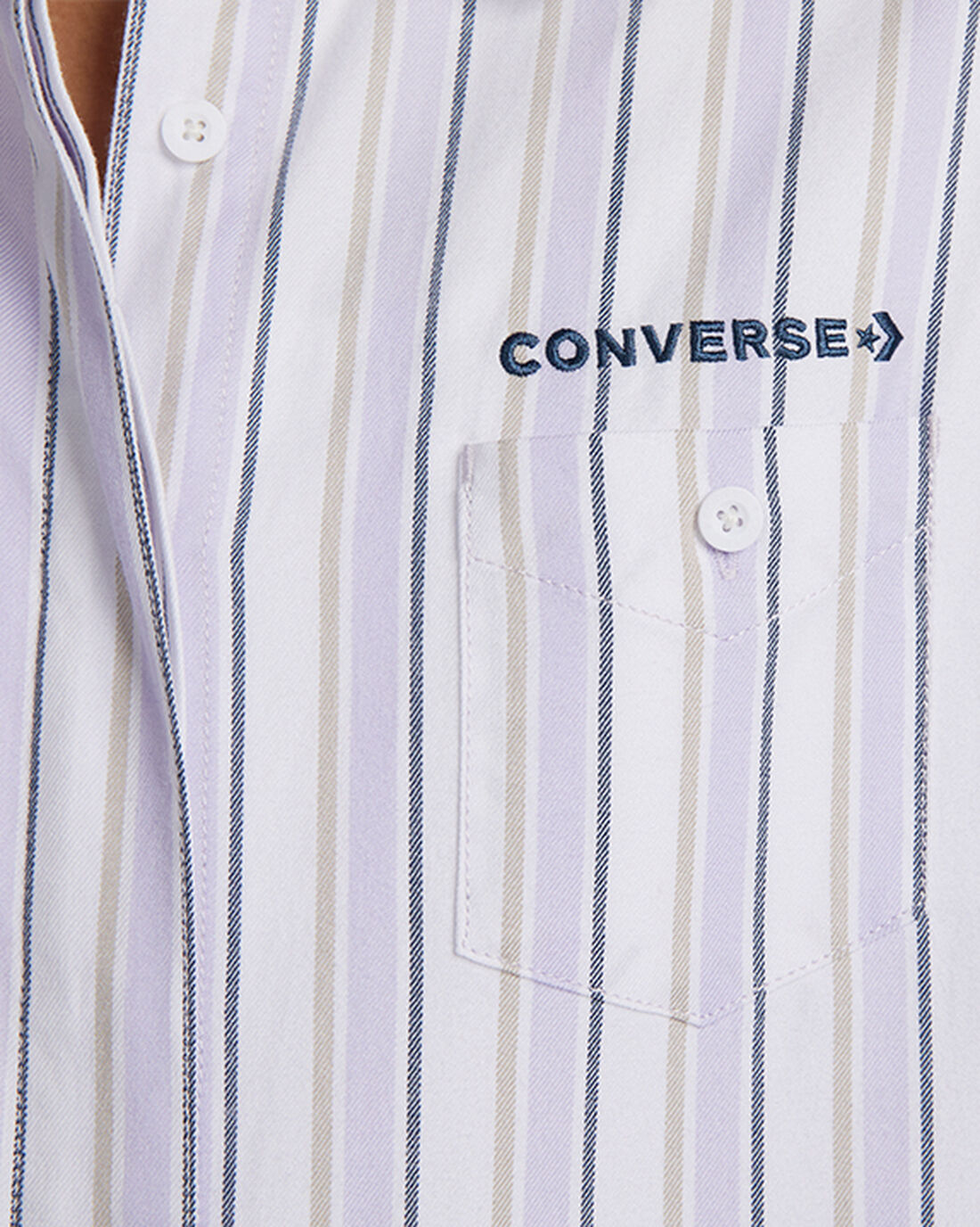 Converse Črtasto Woven Button-Up Srajce Ženske Vijolične | Slovenija-70831